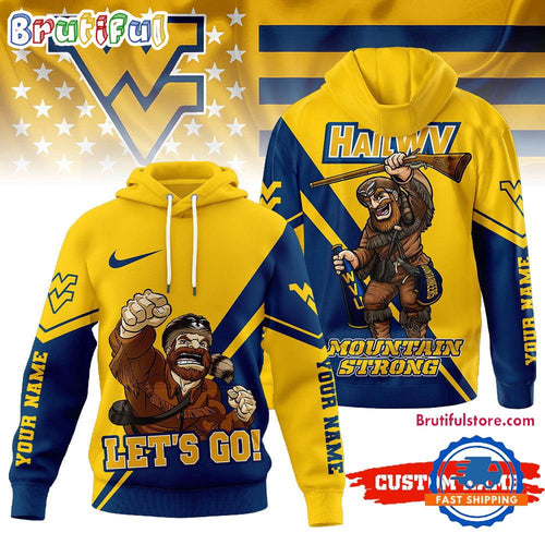 West Virginia Mountaineers 2025 NCAA Duo Color Personalized Hoodie