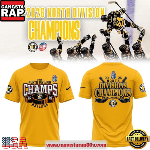 Wheeling Nailers North Division Champions Playoffs 2026 T-Shirt