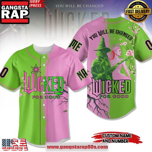 Wicked For Good Limited Edition Baseball Jersey Shirt