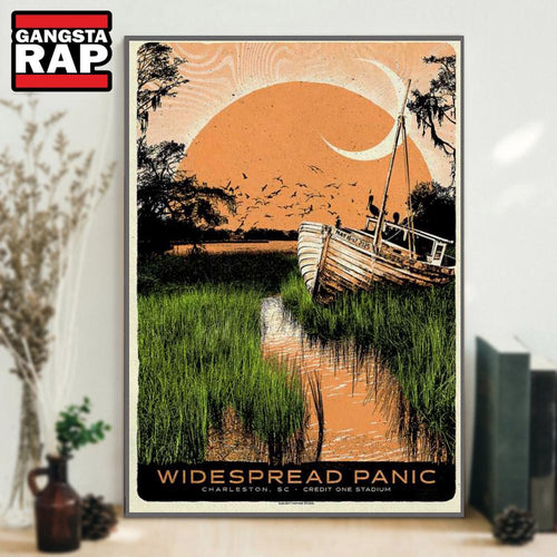 Widespread Panic Credit One Stadium Charleston, SC May 16-17 2025 Tour Poster Canvas Art