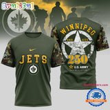 Winnipeg Jets NHL 250 Years US Army Limited 3D Shirt