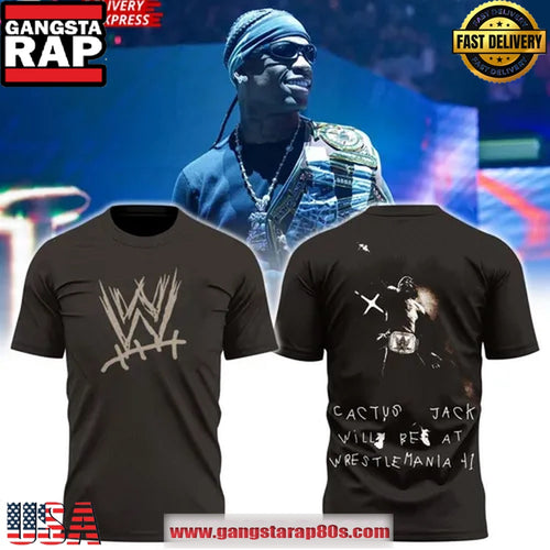 WrestleMania XLI Travis Scott 2025 Unisex T Shirt
