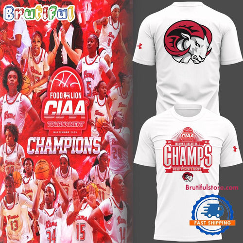 WSSU Women’s Hoops 2026 Basketball Champions Limited Edition White T Shirt