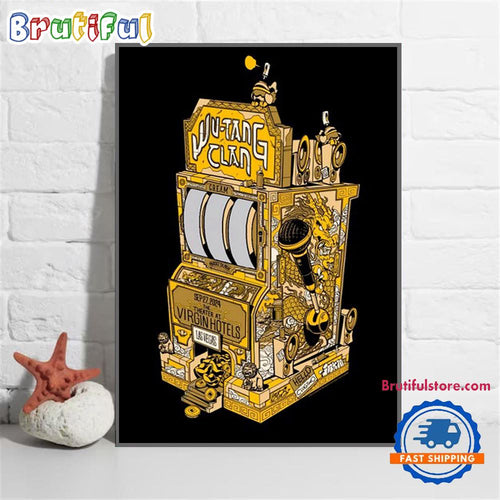 Wu-Tang Clan September 27 2024 Live In The Theater at Virgin Hotels Las Vegas Tour Poster Canvas