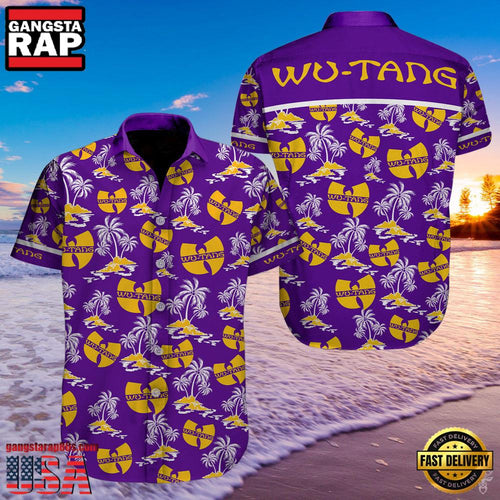 Wu-Tang Coconut Color Purple New Design Hawaiian Shirt