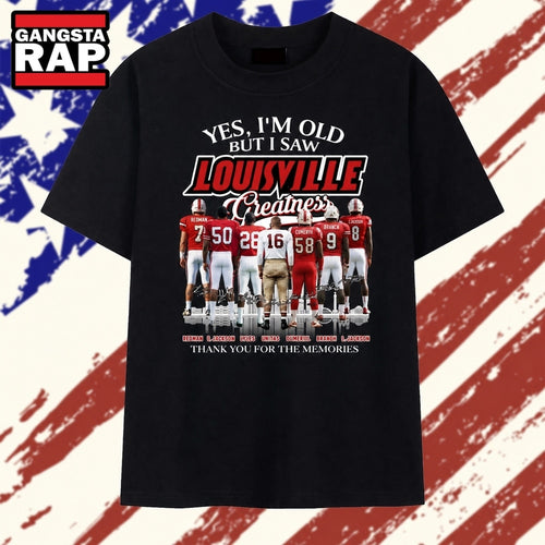 Yes I’m Old But I Saw Louisville Football Greatness Signatures T Shirt