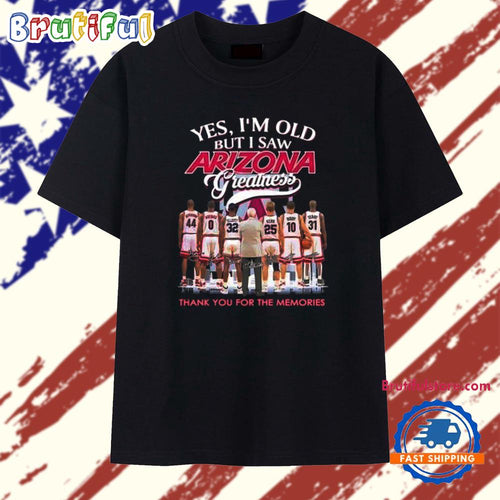 Yes I’m old but I saw Arizona Wildcats greatness players city skyline T Shirt
