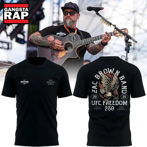 Zac Brown Band UFC Freedom 250 T Shirt , Music Trend Shirt