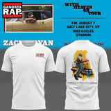 Zach Bryan Salt Lake City, UT Event With Heaven On Tour 2026 T Shirt , Music Trend Shirt