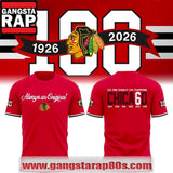 100th Anniversary Chicago Blackhawks Limited Edition Red T Shirt