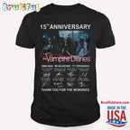 15th Anniversary Vampire Diaries Thank You For The Memories Signature T Shirt