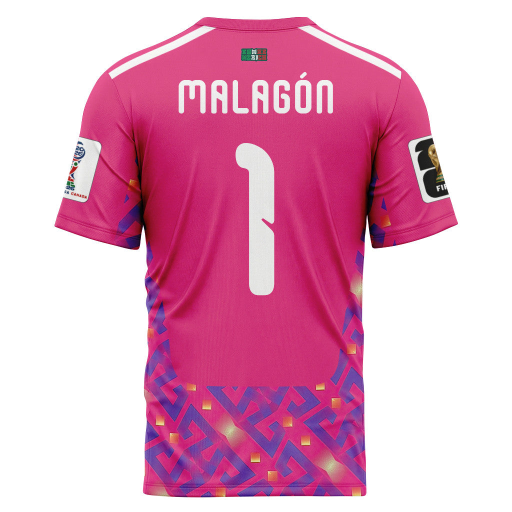 Malag?n 1 AOP T-Shirt 2026 World Cup Mexico Home Goalkeeper