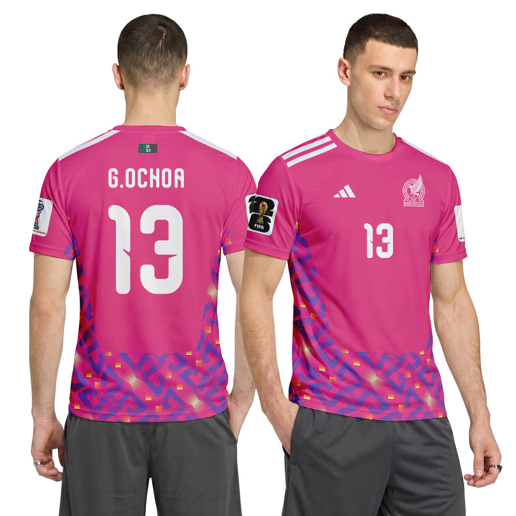Ochoa 13 AOP T-Shirt 2026 World Cup Mexico Home Goalkeeper