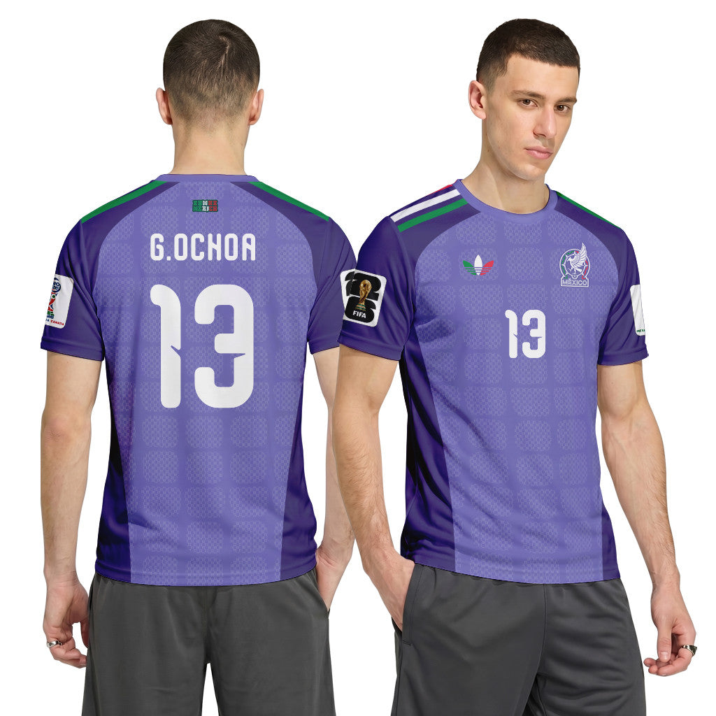 Ochoa 13 AOP T-Shirt 2026 World Cup Mexico Away Goalkeeper