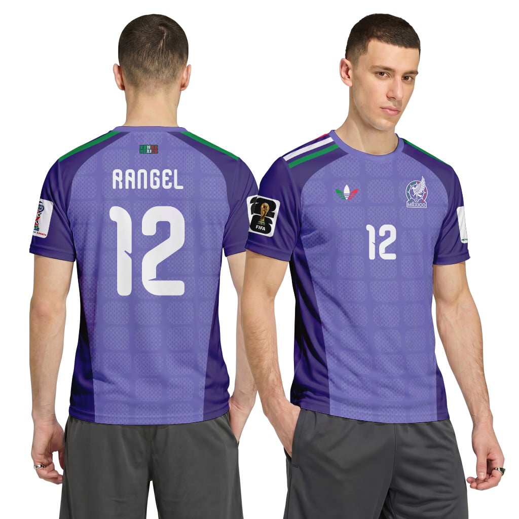Rangel 12 AOP T-Shirt 2026 World Cup Mexico Away Goalkeeper