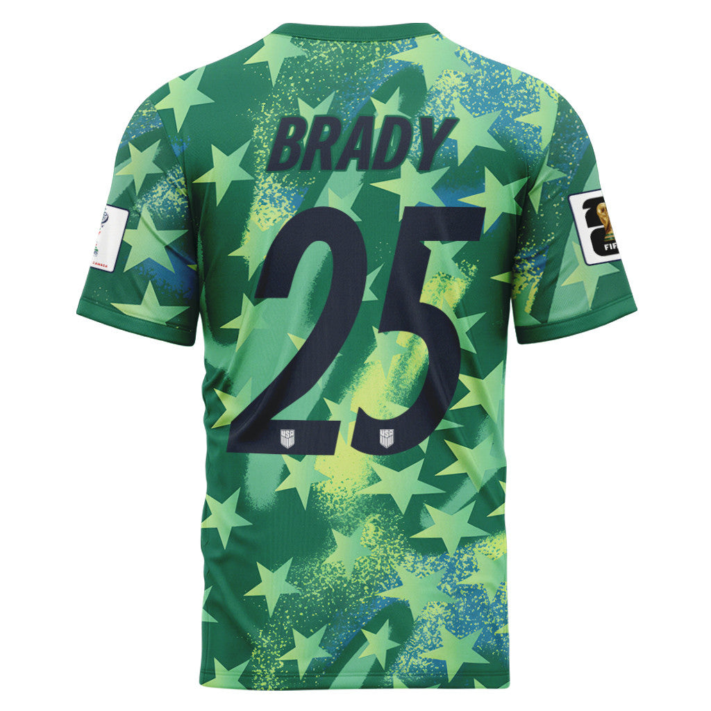 Brady 25 USA 2026 World Cup Home Goalkeeper AOP T-Shirt