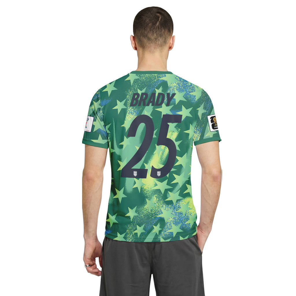 Brady 25 USA 2026 World Cup Home Goalkeeper AOP T-Shirt