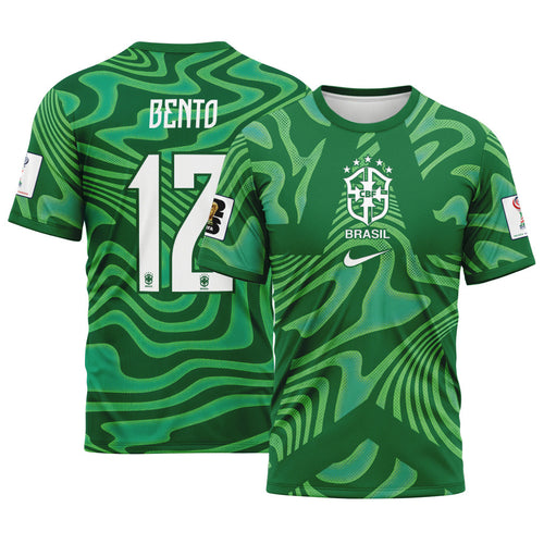Bento 12 Brazil 2026 World Cup Home Goalkeeper AOP T-Shirt