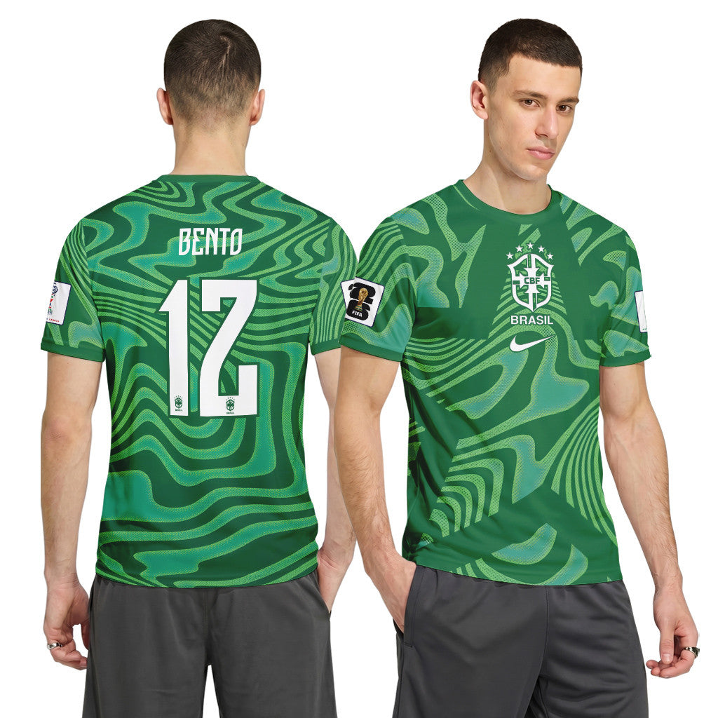 Bento 12 Brazil 2026 World Cup Home Goalkeeper AOP T-Shirt