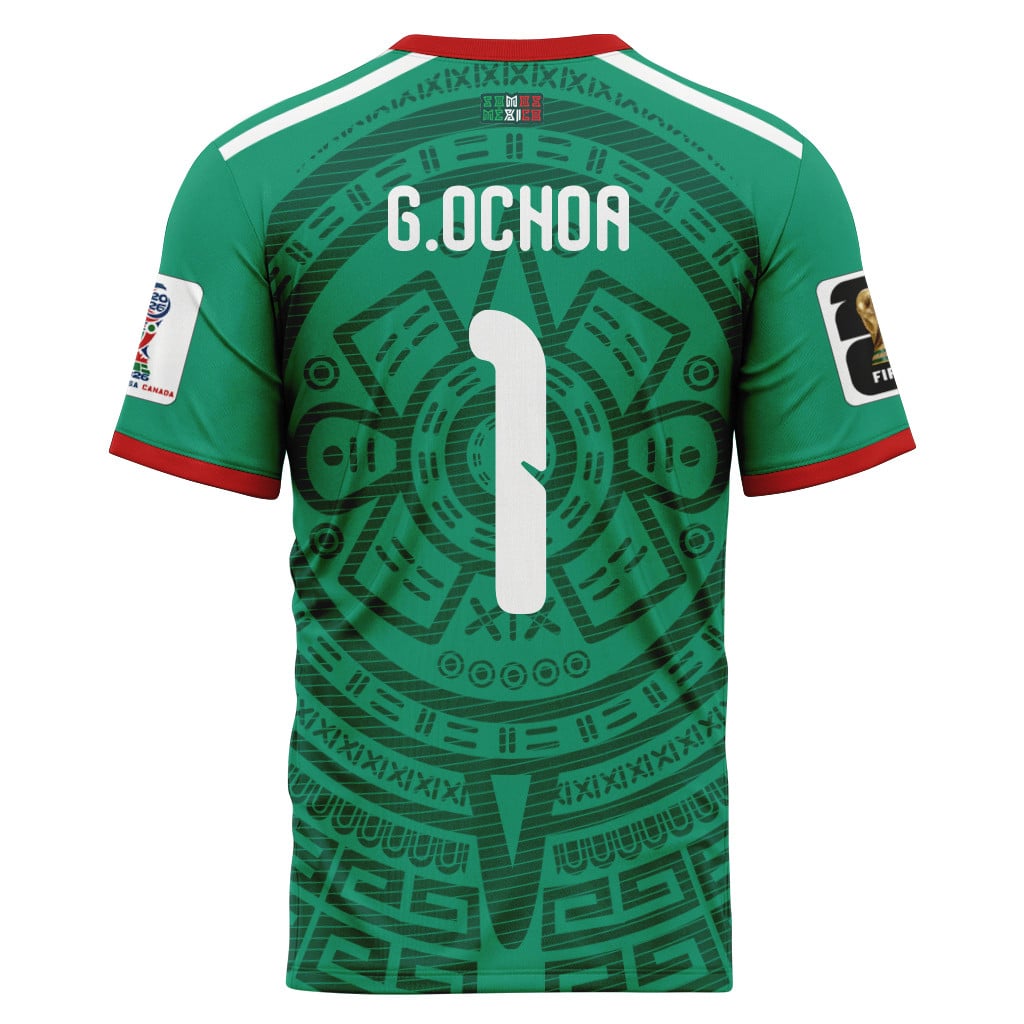 Guillermo Ochoa 1 AOP T-Shirt 2026 World Cup Mexico Home