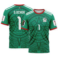 Guillermo Ochoa 1 AOP T-Shirt 2026 World Cup Mexico Home