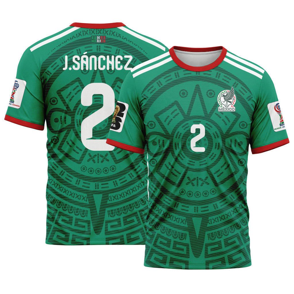 Jorge S?nchez 2 AOP T-Shirt 2026 World Cup Mexico Home