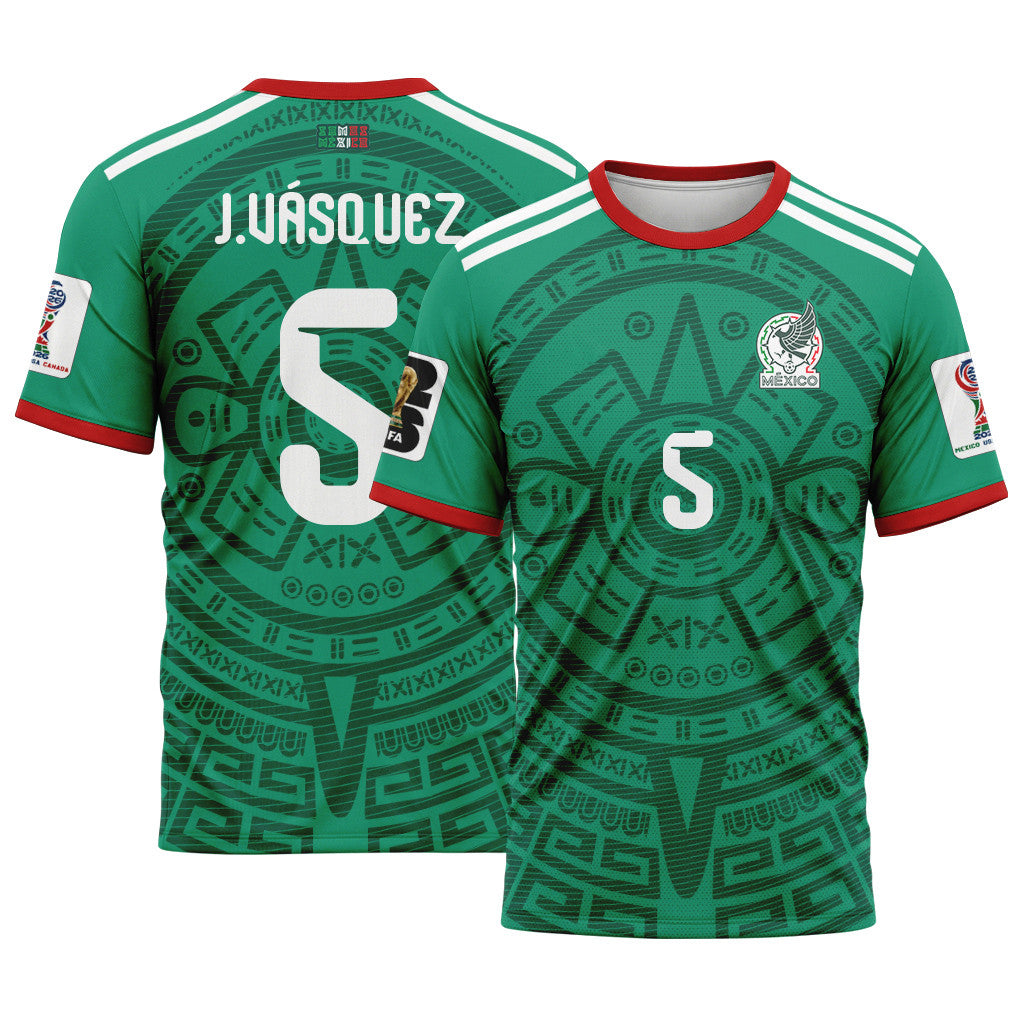 Johan V?squez 5 AOP T-Shirt 2026 World Cup Mexico Home