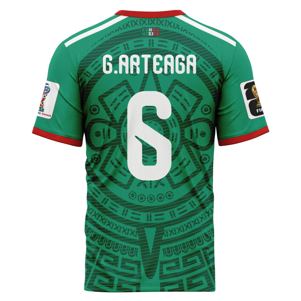 Gerardo Arteaga 6 AOP T-Shirt 2026 World Cup Mexico Home