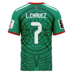 Luis Ch?vez 7 AOP T-Shirt 2026 World Cup Mexico Home