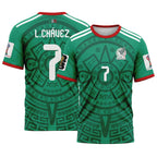 Luis Ch?vez 7 AOP T-Shirt 2026 World Cup Mexico Home