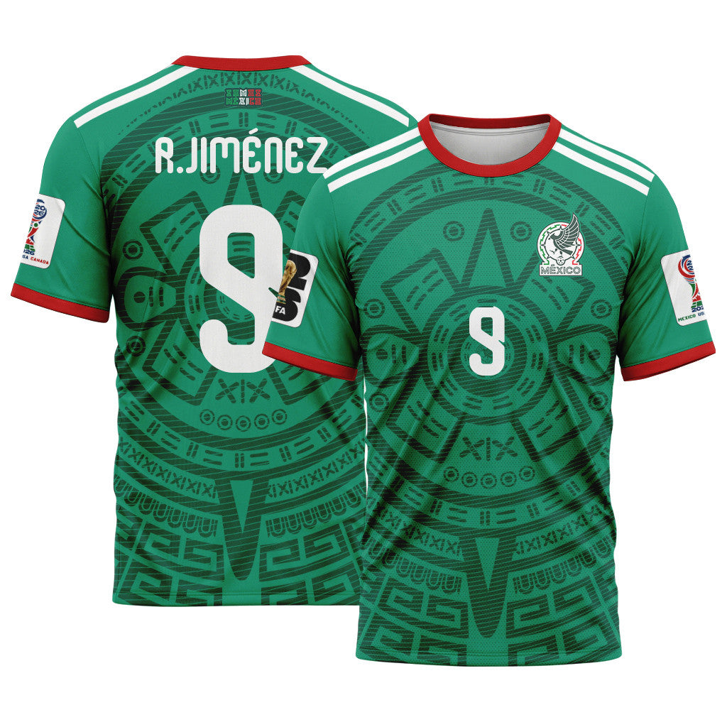 Ra?l Jim?nez 9 AOP T-Shirt 2026 World Cup Mexico Home