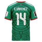 Erick S?nchez 14 AOP T-Shirt 2026 World Cup Mexico Home