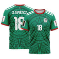 Santiago Gim?nez 18 AOP T-Shirt 2026 World Cup Mexico Home