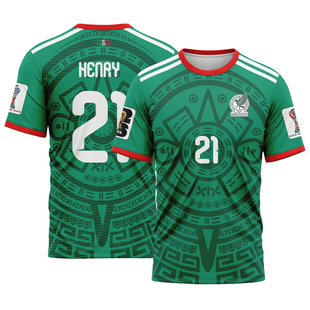 Henry Mart?n 21 AOP T-Shirt 2026 World Cup Mexico Home
