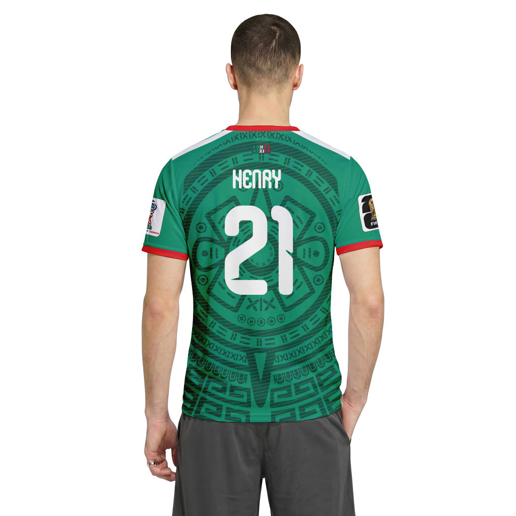Henry Mart?n 21 AOP T-Shirt 2026 World Cup Mexico Home