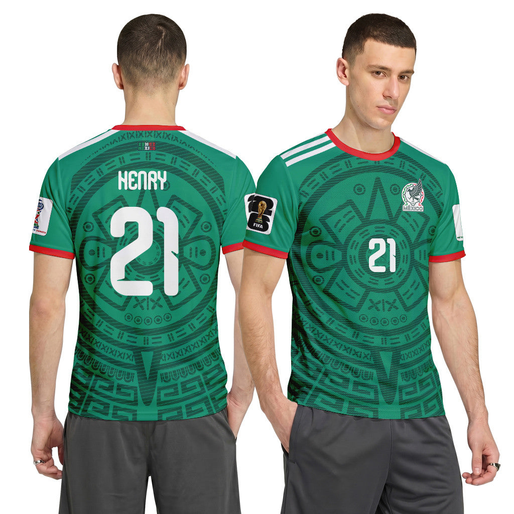 Henry Mart?n 21 AOP T-Shirt 2026 World Cup Mexico Home