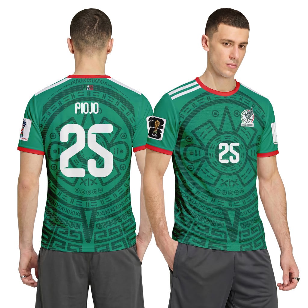 Piojo 25 AOP T-Shirt 2026 World Cup Mexico Home