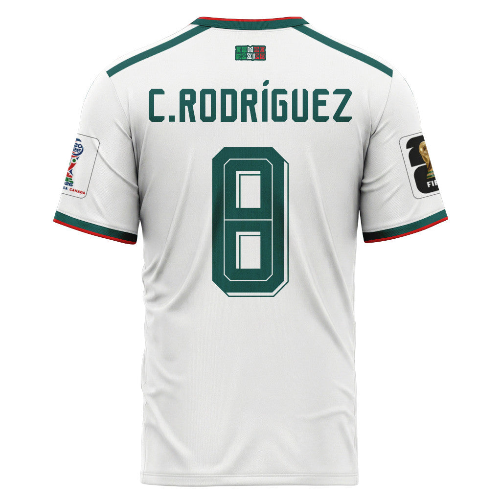 Carlos Rodr?guez 8 AOP T-Shirt 2026 World Cup Mexico Away