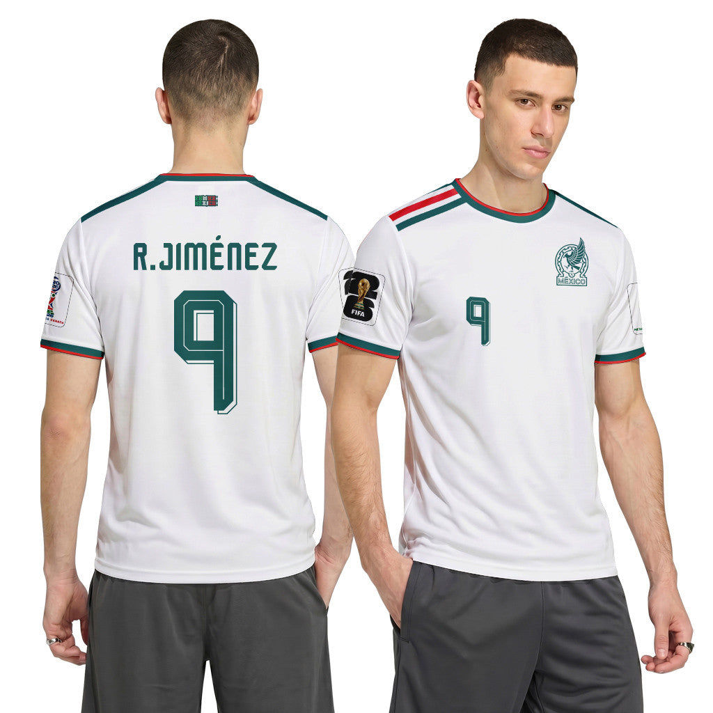 Ra?l Jim?nez 9 AOP T-Shirt 2026 World Cup Mexico Away