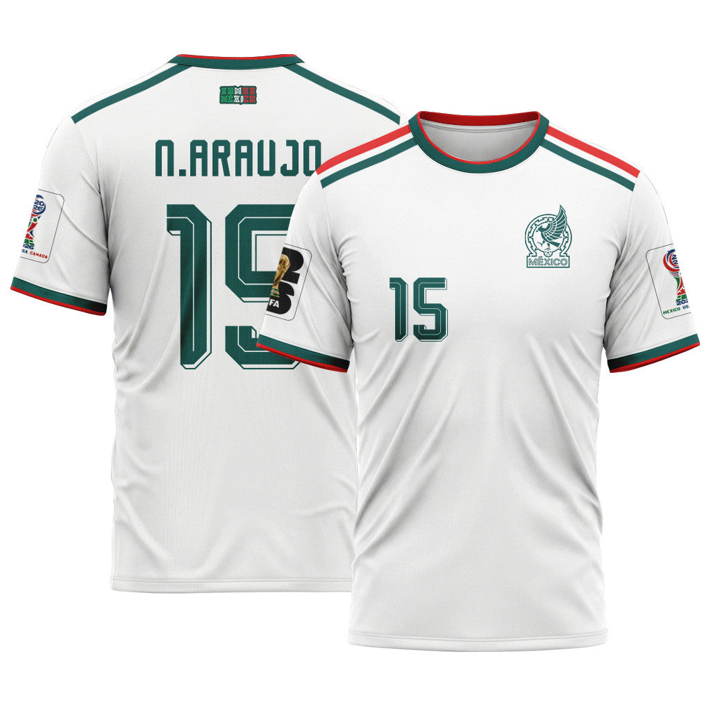 N?stor Araujo 15 AOP T-Shirt 2026 World Cup Mexico Away