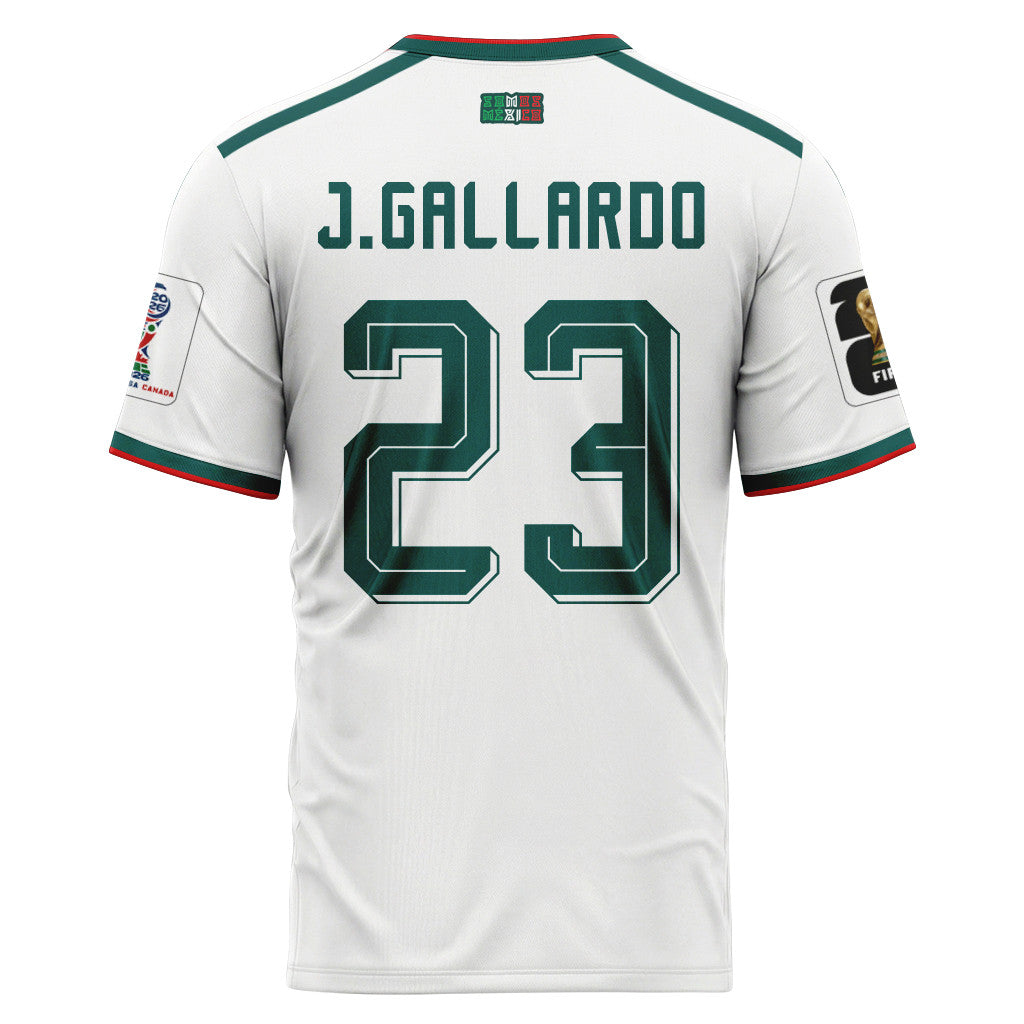 Jes?s Gallardo 23 AOP T-Shirt 2026 World Cup Mexico Away