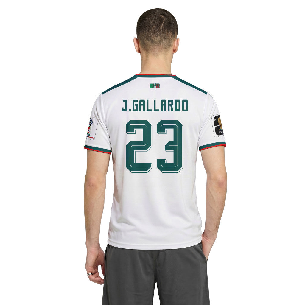 Jes?s Gallardo 23 AOP T-Shirt 2026 World Cup Mexico Away