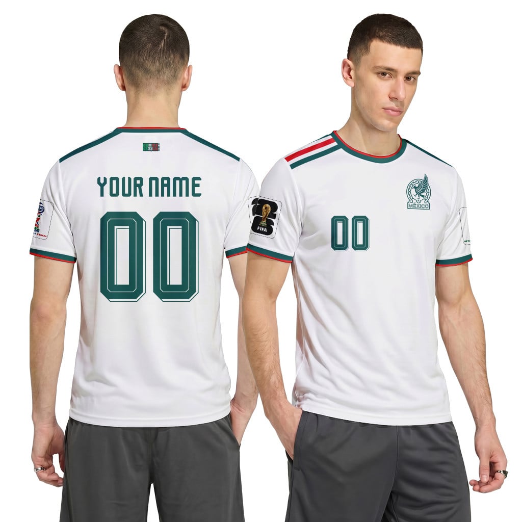 Mexico AOP T-Shirt 2026 World Cup Away Personalized