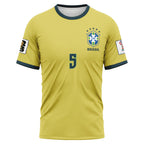 Casemiro 5 2026 World Cup Brazil Home AOP T-Shirt