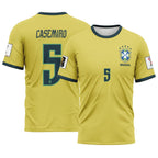 Casemiro 5 2026 World Cup Brazil Home AOP T-Shirt