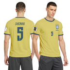 Casemiro 5 2026 World Cup Brazil Home AOP T-Shirt