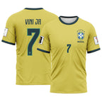 Vini Jr 7 2026 World Cup Brazil Home AOP T-Shirt