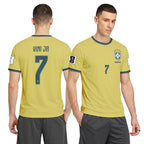 Vini Jr 7 2026 World Cup Brazil Home AOP T-Shirt