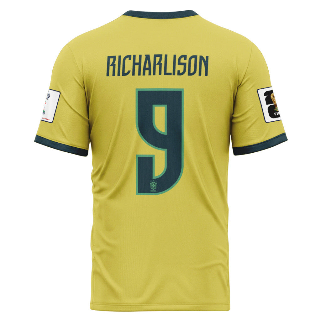Richarlison 9 2026 World Cup Brazil Home AOP T-Shirt