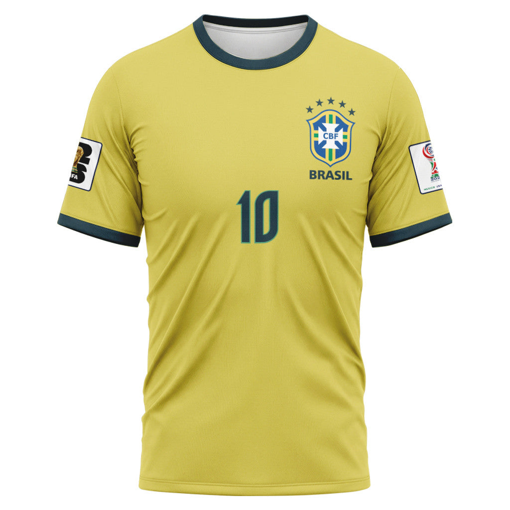 Neymar Jr 10 2026 World Cup Brazil Home AOP T-Shirt